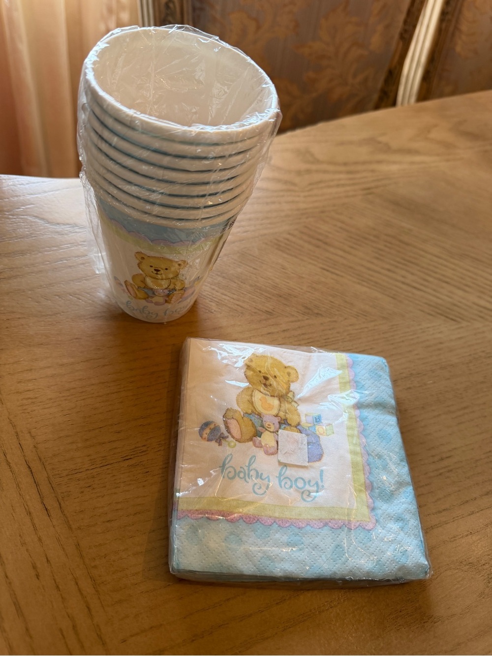 Baby Boy Party Cups & Napkins Set